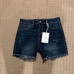 KanCan Dark Blue Jean Shorts